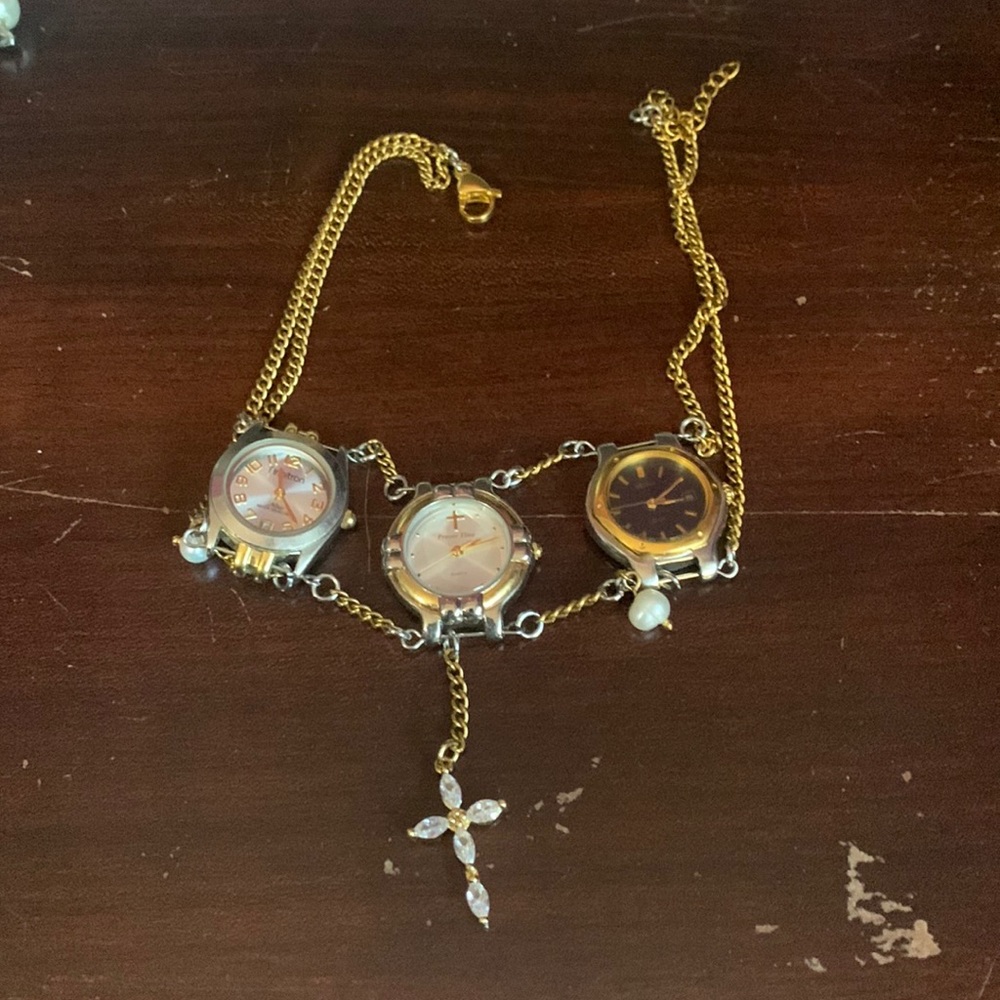 Watch choker necklace